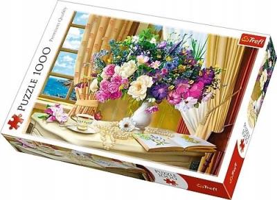 Puzzle 1000 Kwiaty o poranku TREFL. Wydawca: Trefl. SmakLiter.pl Opakowanie Puzzle 1000 Kwiaty o poranku TREFL