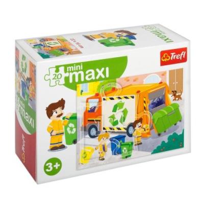 Opakowanie Puzzle 20 miniMaxi - Śmieciarka 2 TREFL