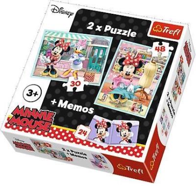 Opakowanie Puzzle 2w1+ memos - Hobby Minnie TREFL