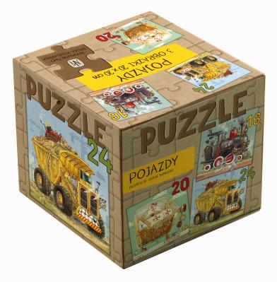 Okładka książki PUZZLE 3 W 1 POJAZDY