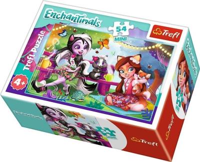Puzzle 54 mini Wesoły dzień Enchantimals 2 TREFL. Wydawca: Trefl. SmakLiter.pl Opakowanie Puzzle 54 mini Wesoły dzień Enchantimals 2 TREFL