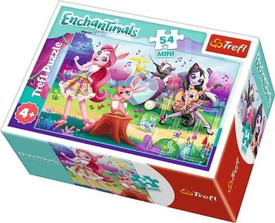 Puzzle 54 mini Wesoły dzień Enchantimals 3 TREFL. Wydawca: Trefl. SmakLiter.pl Opakowanie Puzzle 54 mini Wesoły dzień Enchantimals 3 TREFL