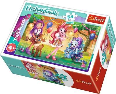 Puzzle 54 mini Wesoły dzień Enchantimals 4 TREFL. Wydawca: Trefl. SmakLiter.pl Opakowanie Puzzle 54 mini Wesoły dzień Enchantimals 4 TREFL