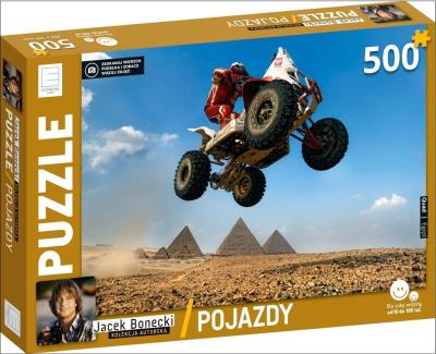 Puzzle Pojazdy - Quad Jacek Bonecki. Autor: Jacek Bonecki. SmakLiter.pl Okładka książki Puzzle Pojazdy - Quad Jacek Bonecki
