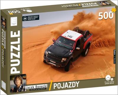 Puzzle Pojazdy - Raptor Jacek Bonecki. Autor: Jacek Bonecki. SmakLiter.pl Okładka książki Puzzle Pojazdy - Raptor Jacek Bonecki