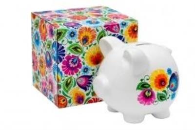 Opakowanie Skarbonka duża - świnka łowicka FOLKSTAR