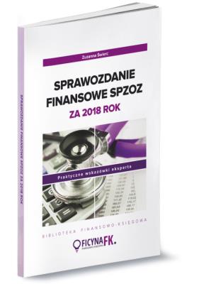 Okładka książki Sprawozdanie finansowe SPZOZ za 2018 rok