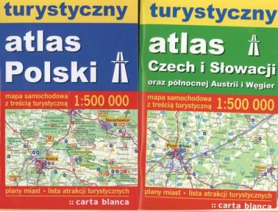Opakowanie Turystyczny atlas Czech i Słowacji oraz północnej Austrii i Węgier / Turystyczny atlas Polski