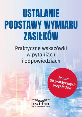 Okładka książki Ustalanie podstawy wymiaru zasiłków