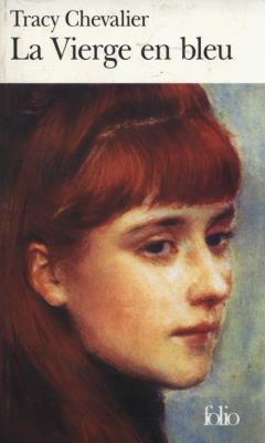 Vierge en bleu. Autor: Chevalier Tracy. SmakLiter.pl Okładka książki Vierge en bleu