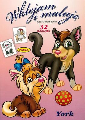 Wklejam i maluję - York. Autor:   Praca zbiorowa. SmakLiter.pl Okładka książki Wklejam i maluję - York