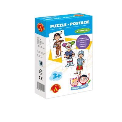 Zabawa i Nauka - Puzzle Postacie. Wydawca: Alexander. SmakLiter.pl Opakowanie Zabawa i Nauka - Puzzle Postacie