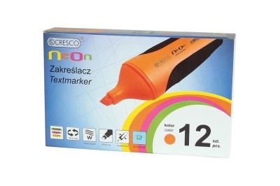 Opakowanie Zakreślacz neon pomarańczowy (12szt)
