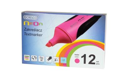 Opakowanie Zakreślacz neon różowy (12szt)