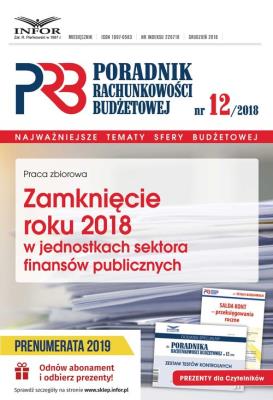 Opakowanie Zamknięcie roku 2018 w jednostkach sektora finansó publicznych