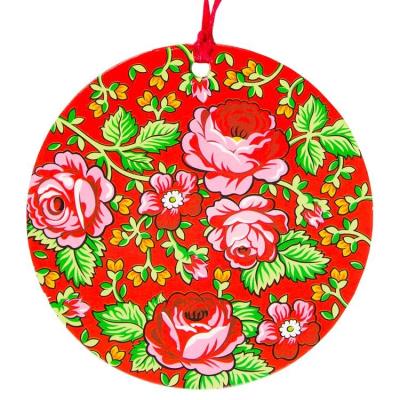 Opakowanie Zawieszka na choinkę - koło góralskie czerwone