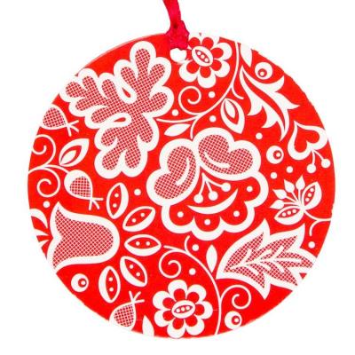 Opakowanie Zawieszka na choinkę - koło kujawskie czerwone