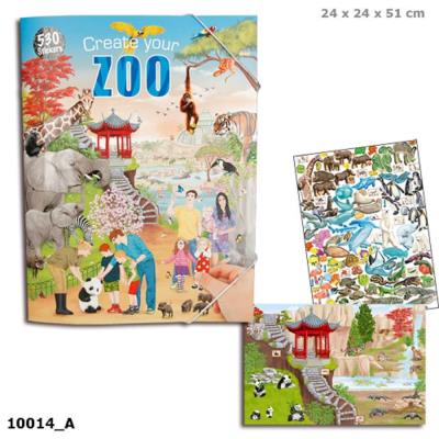 Opakowanie ZESTAW KREATYWNY Z NAKLEJKAMI ZOO 10014A