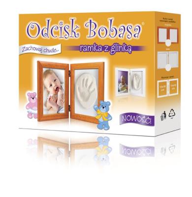 Opakowanie Zestaw Odcisk Bobasa - Ramka z glinką -