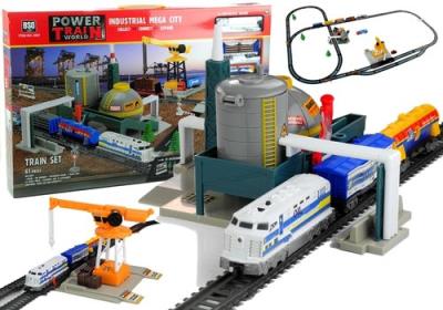 Opakowanie Zestaw Tory Pociąg Fabryka Przemysłu 670 cm 61 Elementów