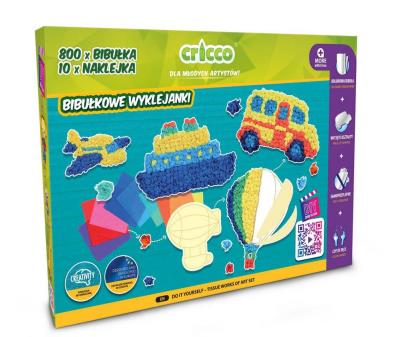 Opakowanie Zestaw zrób to sam - Bibułkowe wyklejanki CRICCO
