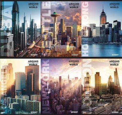 Opakowanie Zeszyt A4 w kratkę 54 kartki Street 10 sztuk mix