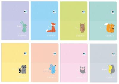 Opakowanie Zeszyt A5/32K linia kolorowa B&B Pastel (10szt)