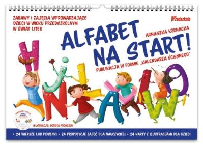 Alfabet na start! + CD. Autor: Agnieszka Kornacka. SmakLiter.pl Okładka książki Alfabet na start! + CD