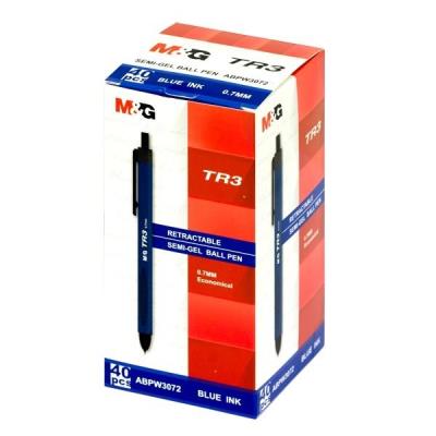 Opakowanie Długopis żelowy TR3 niebieski (40szt) M&G