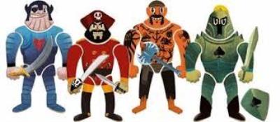 Drewniana układanka magnetyczna - Los Machos. Wydawca: Djeco. SmakLiter.pl Opakowanie Drewniana układanka magnetyczna - Los Machos