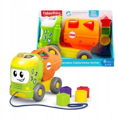 Opakowanie Fisher Price. Edukacyjna Ciężarówka Sorter