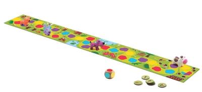 Gra planszowa - Wyścig zwierzątek. Autor: DJ08550. SmakLiter.pl Okładka książki Gra planszowa - Wyścig zwierzątek