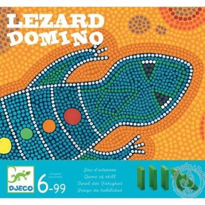 Gra - Lezard Domino. Wydawca: Djeco. SmakLiter.pl Opakowanie Gra - Lezard Domino