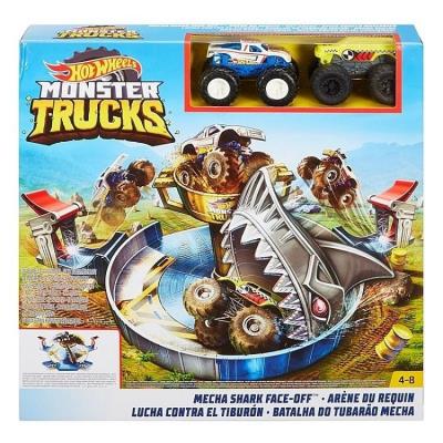 Opakowanie Hot Wheels. Monster Trucks Arena Rekina zestaw