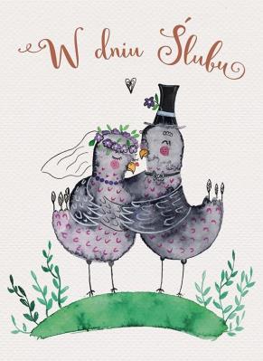 Opakowanie Karnet B6 Ślub - Słowiki