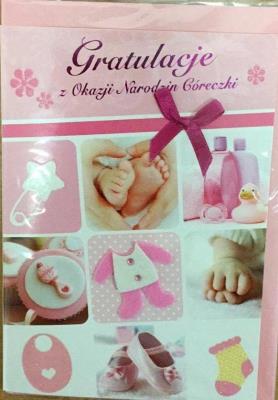 Opakowanie Karnet narodziny B6 Premium 6 + koperta