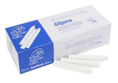 Kreda biała KARBON 100 sztuk. Wydawca: MST Toys. SmakLiter.pl Opakowanie Kreda biała KARBON 100 sztuk