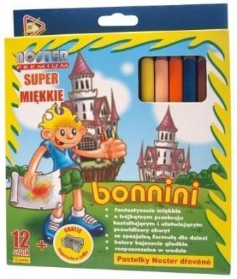 Kredki trójkątne Jumbo 12 kolorów YN NOSTER. Wydawca: Noster. SmakLiter.pl Opakowanie Kredki trójkątne Jumbo 12 kolorów YN NOSTER