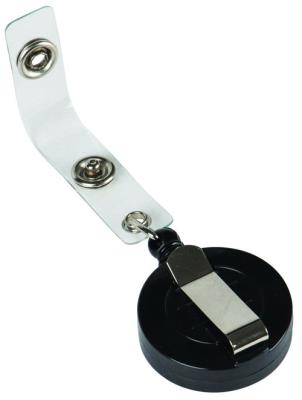 Linka do identyfikatora  zwijana, 60cm 10 szt. Czarna. Wydawca: Q-CONNECT. SmakLiter.pl Opakowanie Linka do identyfikatora  zwijana, 60cm 10 szt. Czarna