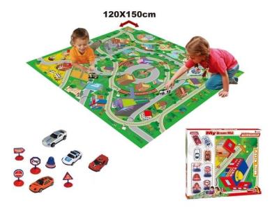 Opakowanie Mata z ulicami do zabawy duża + autka