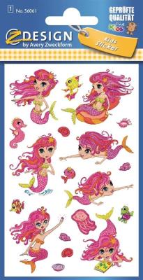 Opakowanie Naklejki brokatowe - Syreny