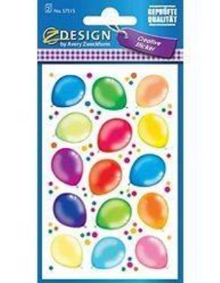 Opakowanie Naklejki papierowe - balony