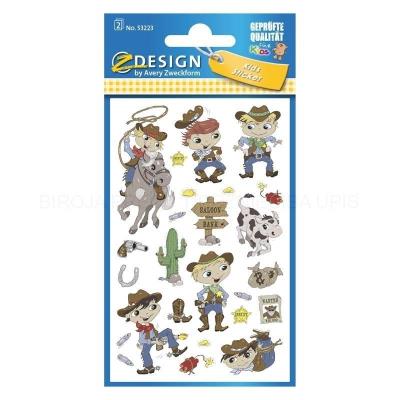 Opakowanie Naklejki papierowe - Kowboje