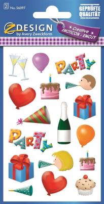 Opakowanie Naklejki papierowe - Party