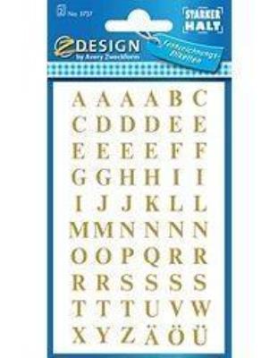 Opakowanie Naklejki złote litery - 7,5mm