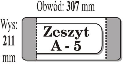Opakowanie Okładka zeszytowa A5 (50szt) IKS