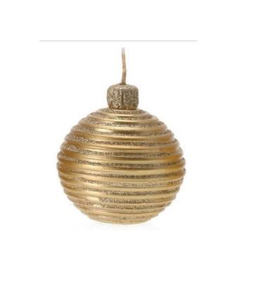 Opakowanie Okrągła dekoracyjna świeczka 'Kulki', złota
