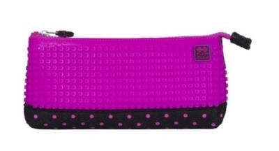 Opakowanie Pixie Crew Piórnik saszetka - czarny- fuksja kropk