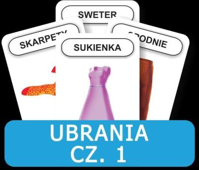 Rozwijamy mowę i myślenie - Ubranie cz. 1.. Wydawca: KOMLOGO. SmakLiter.pl Opakowanie Rozwijamy mowę i myślenie - Ubranie cz. 1.
