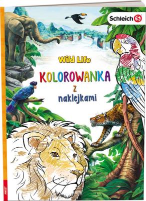 Okładka książki SCHLEICH Wild Life Kolorowanka z naklejkami